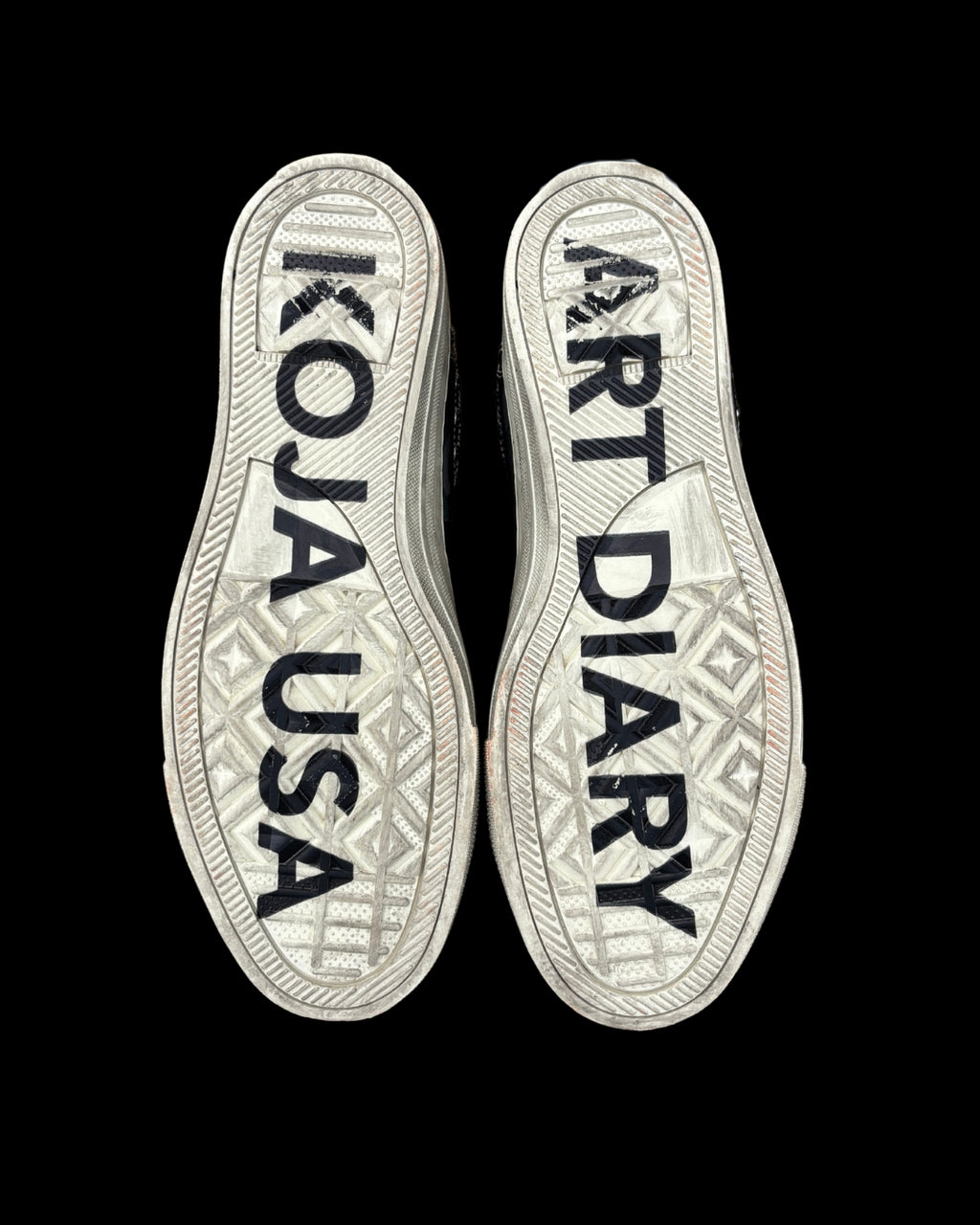 Camouflage Scuffed Rock & Roll Shoes