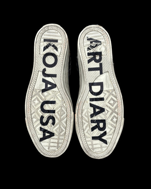 Camouflage Scuffed Rock & Roll Shoes