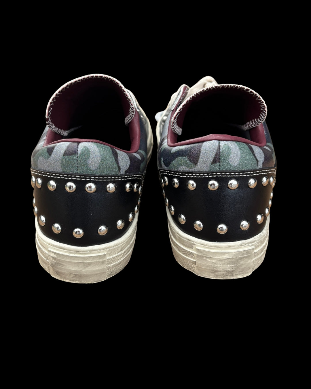 Camouflage Scuffed Rock & Roll Shoes