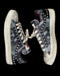 Camouflage Scuffed Rock & Roll Shoes