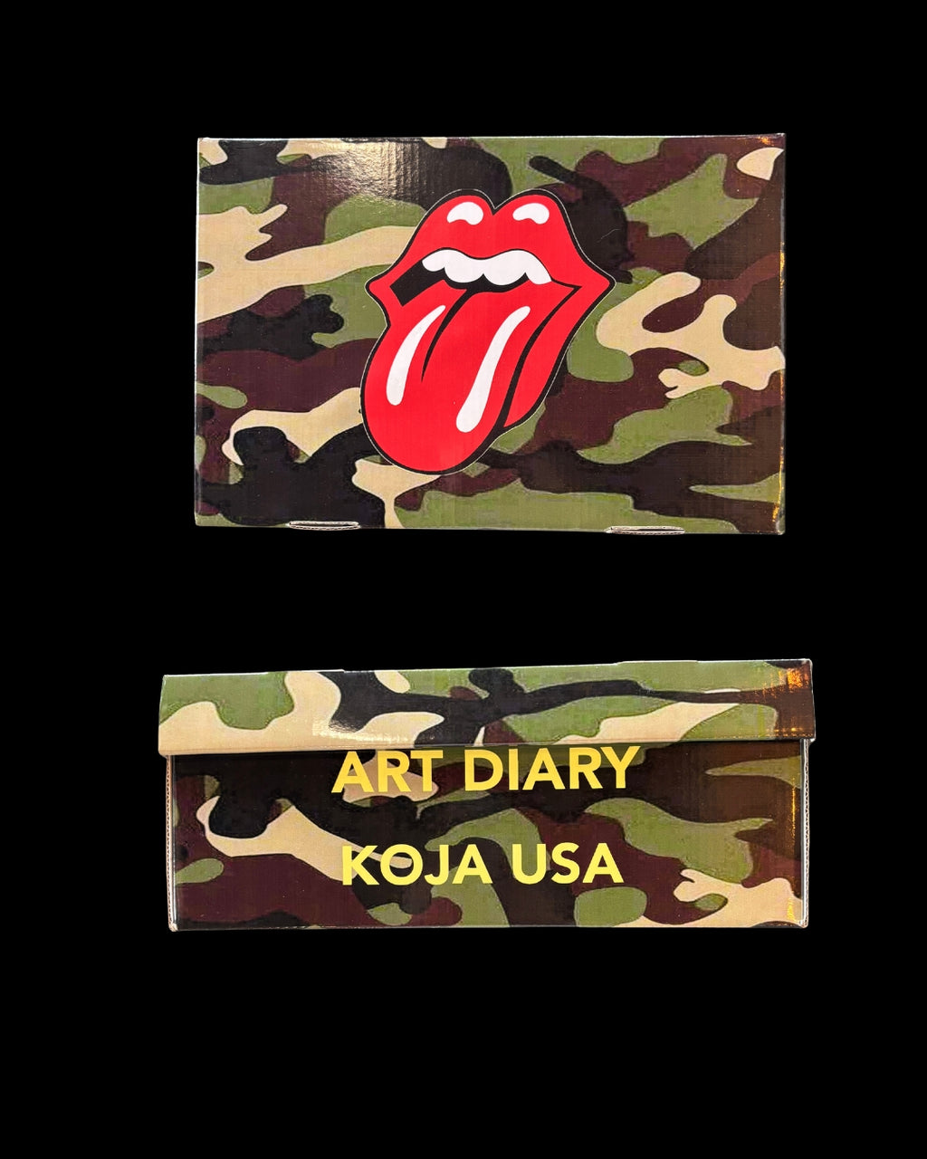 Camouflage Scuffed Rock & Roll Shoes
